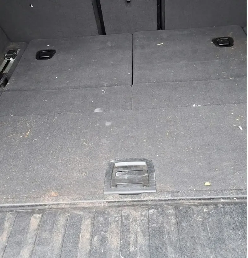 Vacuumed and detailed boot interior of a Mercedes SUV after a mobile valet in Leith
