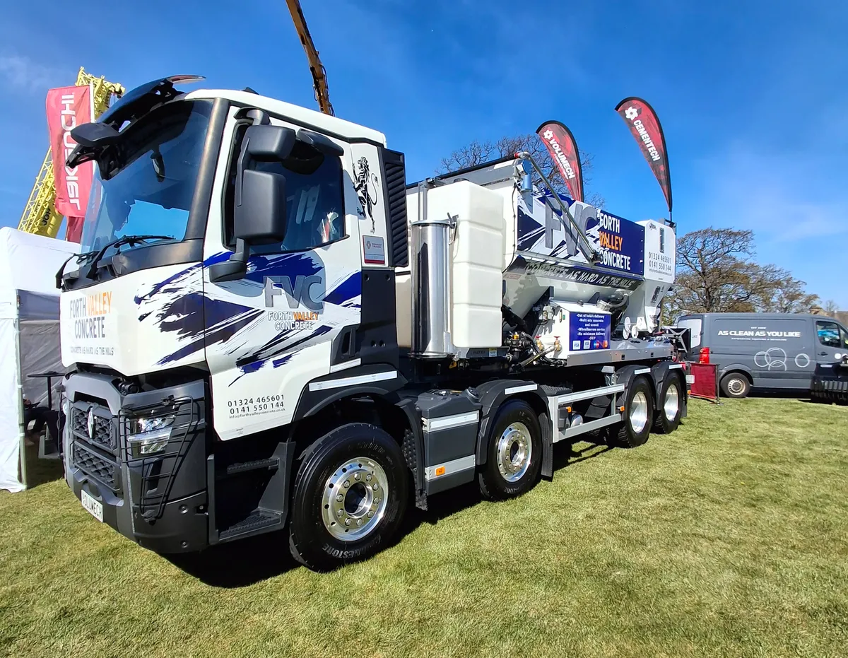 Plant vehicle valeted by AS-CLEAN at the Royal Highland Show
